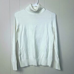 French Connection Women's Cream Turtleneck Sweater
